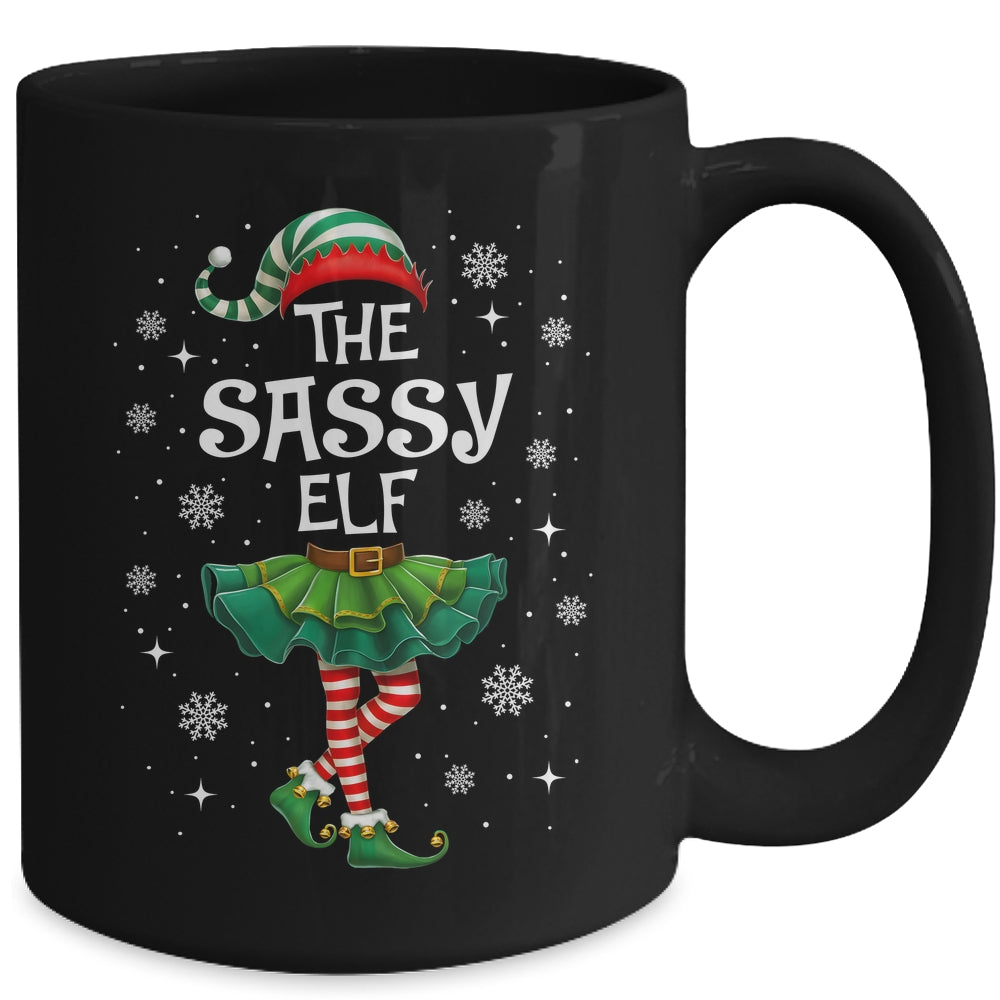 Xmas Family Matching Women Mom The Sassy Elf Christmas Mug | siriusteestore