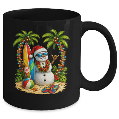 Xmas In June Santa Snowman Beach Summer Christmas In July Mug | siriusteestore