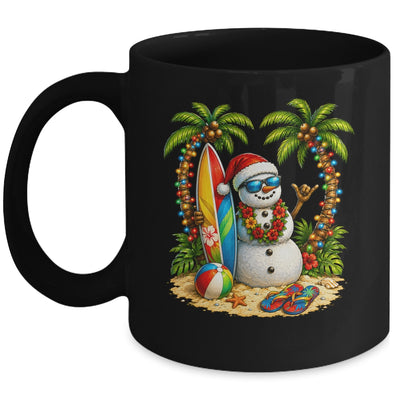 Xmas In June Santa Snowman Beach Summer Christmas In July Mug | siriusteestore