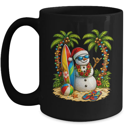 Xmas In June Santa Snowman Beach Summer Christmas In July Mug | siriusteestore