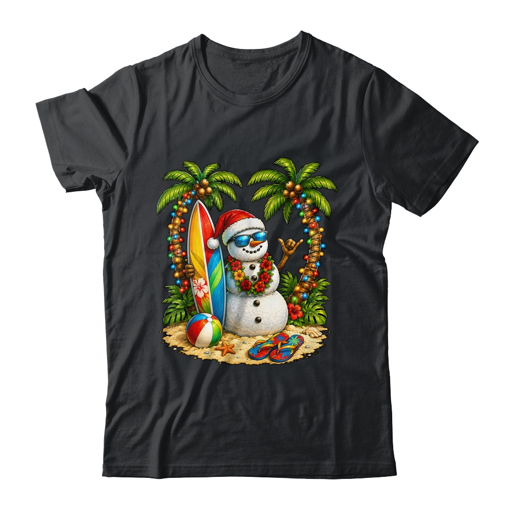 Xmas In June Santa Snowman Beach Summer Christmas In July Shirt & Tank Top | siriusteestore