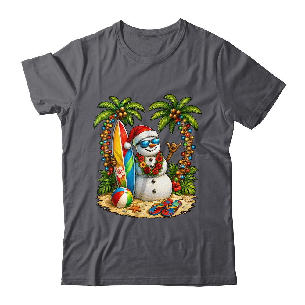 Xmas In June Santa Snowman Beach Summer Christmas In July Shirt & Tank Top | siriusteestore