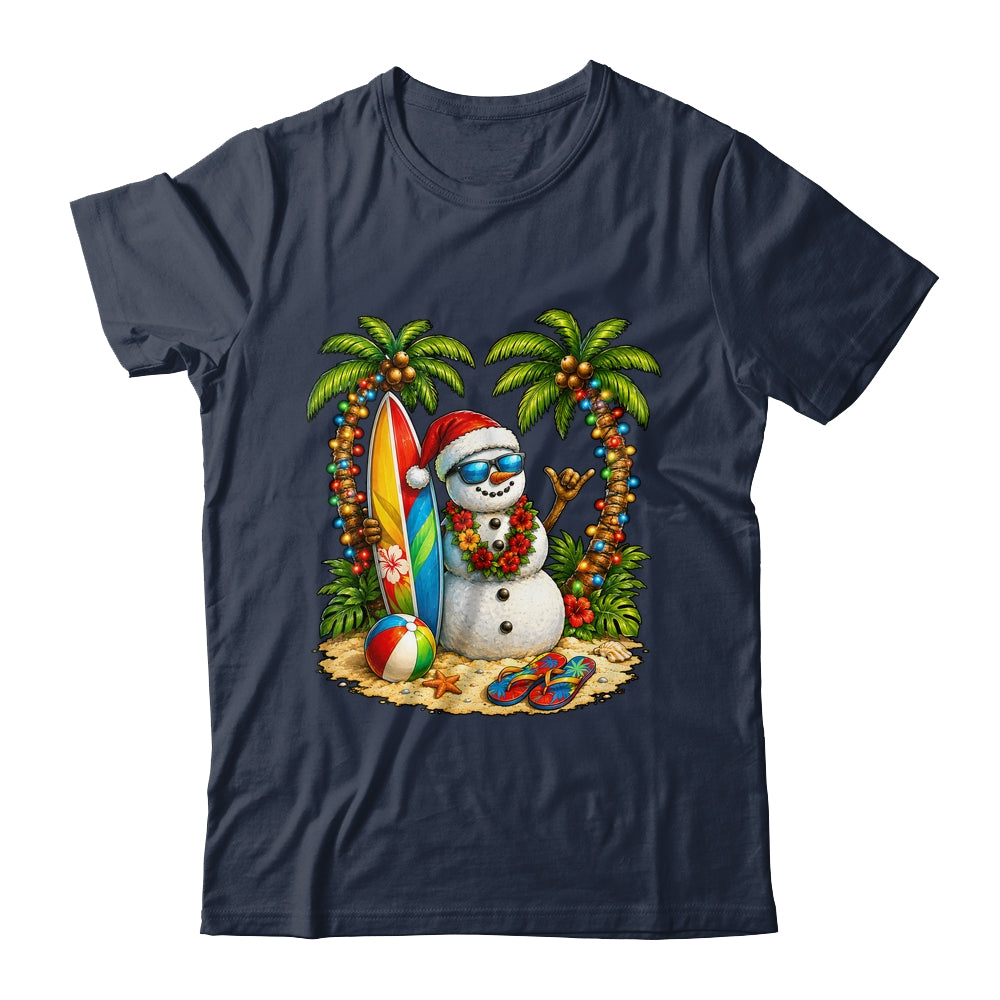 Xmas In June Santa Snowman Beach Summer Christmas In July Shirt & Tank Top | siriusteestore