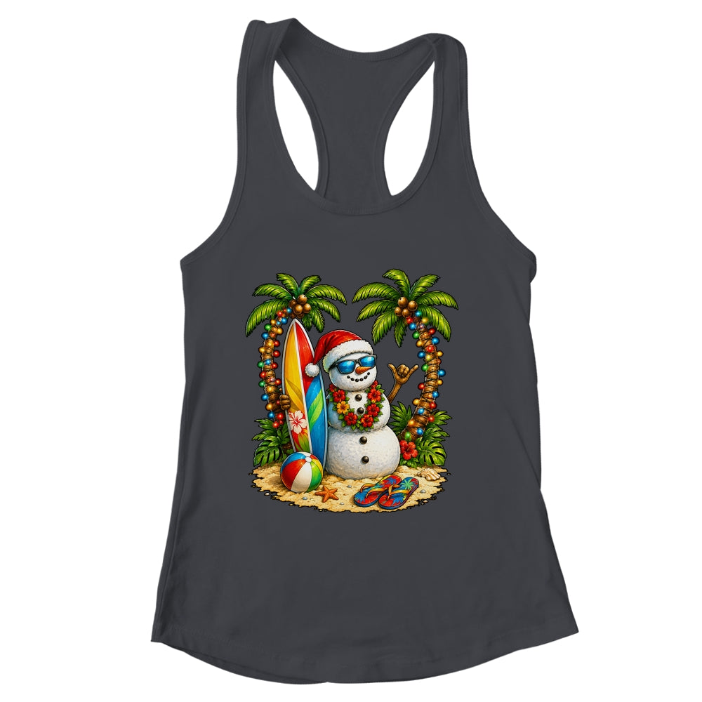 Xmas In June Santa Snowman Beach Summer Christmas In July Shirt & Tank Top | siriusteestore