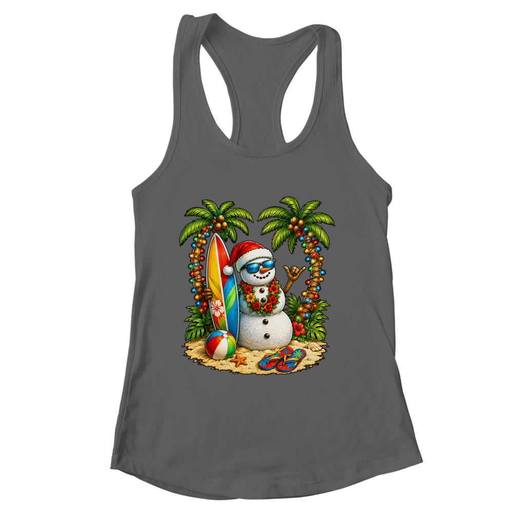 Xmas In June Santa Snowman Beach Summer Christmas In July Shirt & Tank Top | siriusteestore