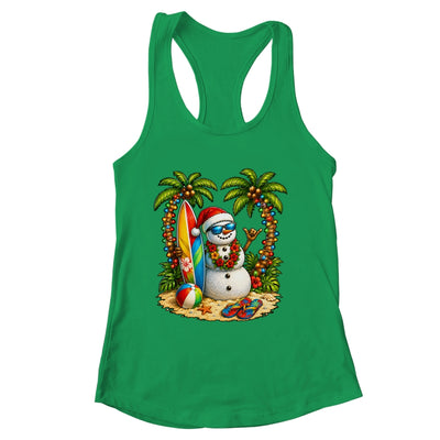 Xmas In June Santa Snowman Beach Summer Christmas In July Shirt & Tank Top | siriusteestore