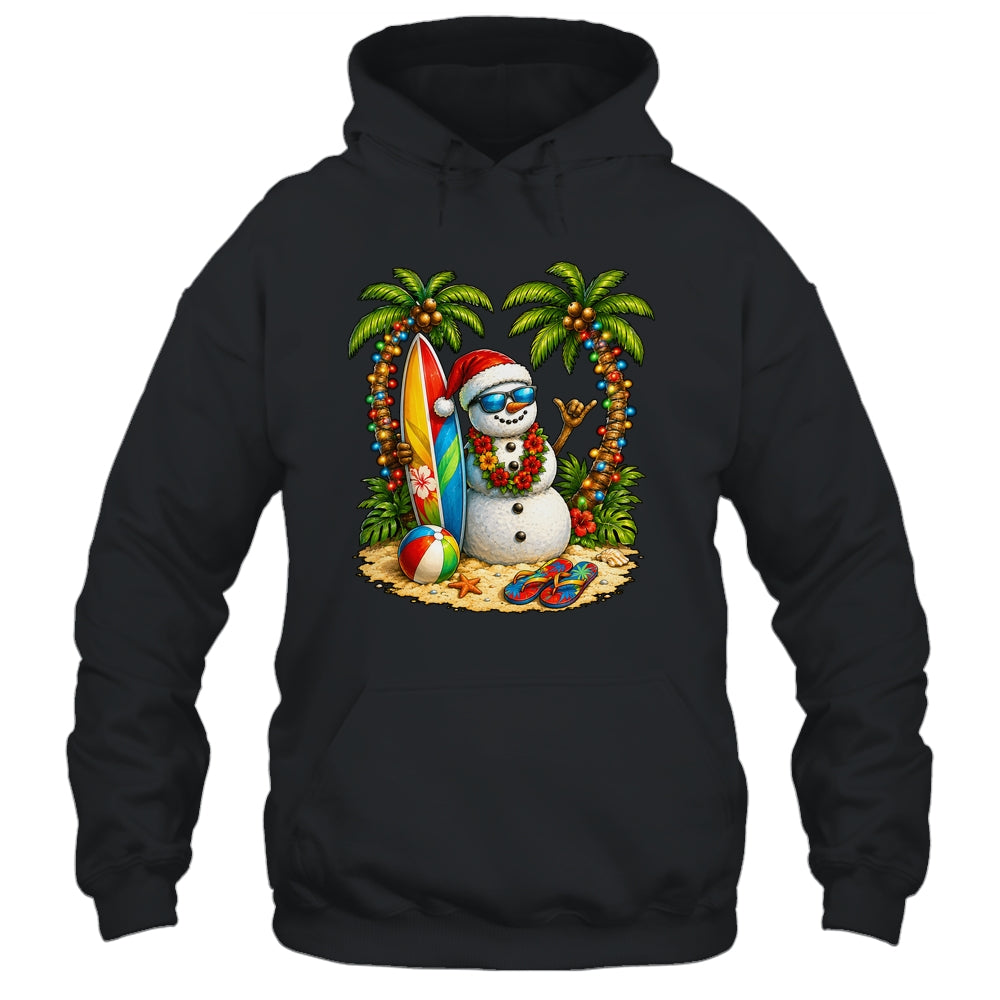Xmas In June Santa Snowman Beach Summer Christmas In July Shirt & Tank Top | siriusteestore
