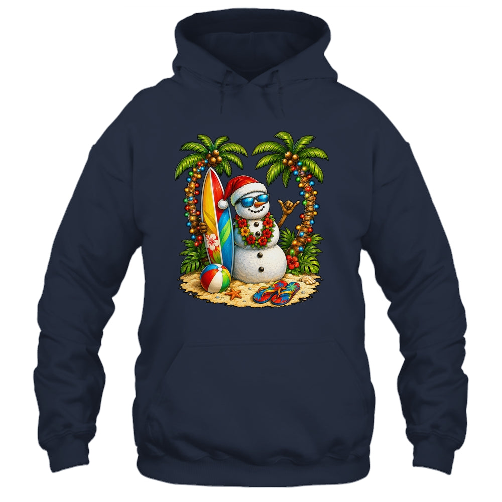Xmas In June Santa Snowman Beach Summer Christmas In July Shirt & Tank Top | siriusteestore