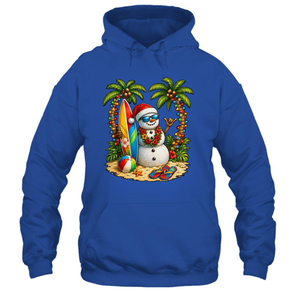 Xmas In June Santa Snowman Beach Summer Christmas In July Shirt & Tank Top | siriusteestore