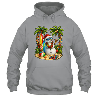 Xmas In June Santa Snowman Beach Summer Christmas In July Shirt & Tank Top | siriusteestore