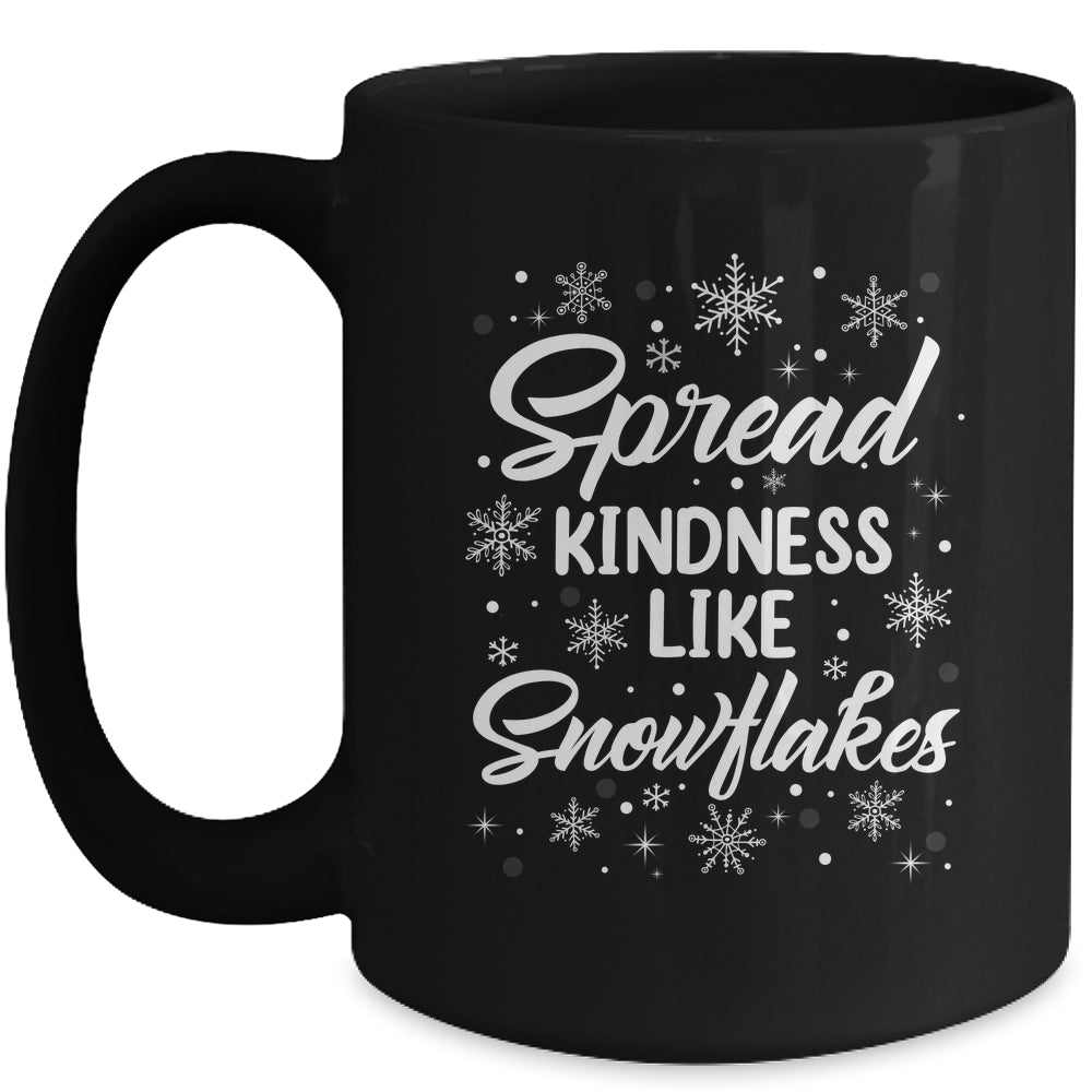 Xmas Themed Spread Kindness Like Snowflakes Merry Christmas Mug | siriusteestore
