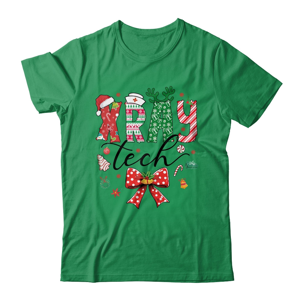 Xray Tech Christmas Coquette Bow Rad Tech Radiology Shirt & Sweatshirt | siriusteestore