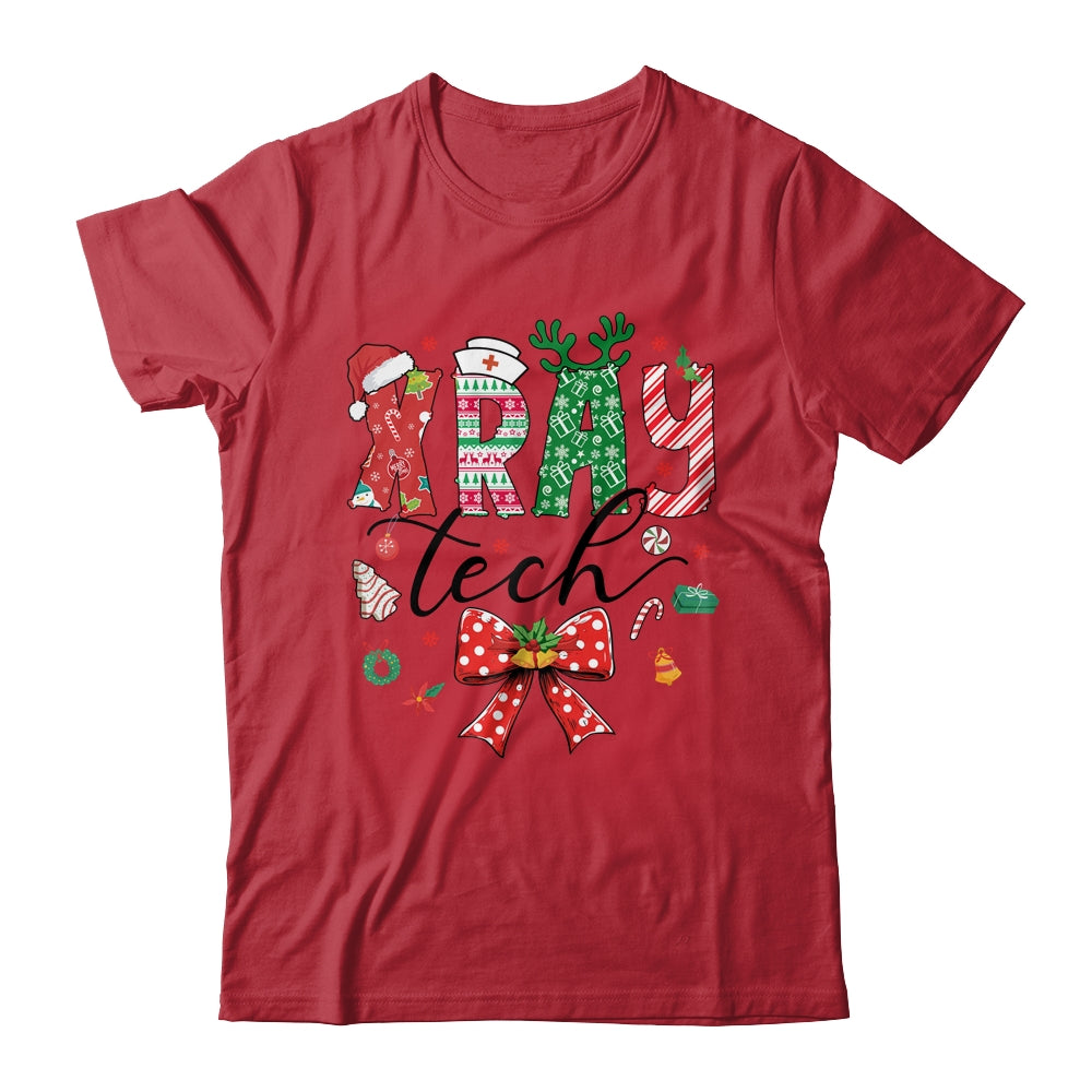 Xray Tech Christmas Coquette Bow Rad Tech Radiology Shirt & Sweatshirt | siriusteestore