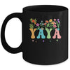 Yaya Women Wildflower Floral Design Yaya Mothers Day Mug | siriusteestore