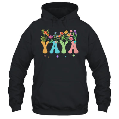 Yaya Women Wildflower Floral Design Yaya Mothers Day Shirt & Tank Top | siriusteestore