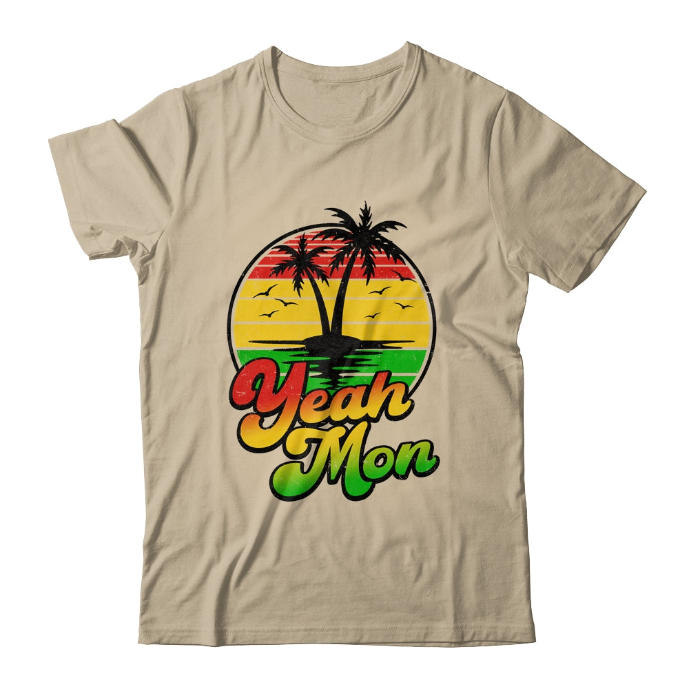 Yeah Mon Vintage Jamaica Summer Vacation Jamaican Retro Shirt & Tank Top | siriusteestore