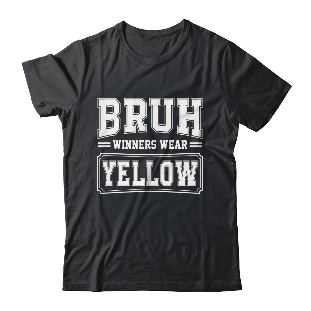 Yellow Field Day Team Spirit Bruh Winners Wear Yellow Shirt & Hoodie | siriusteestore
