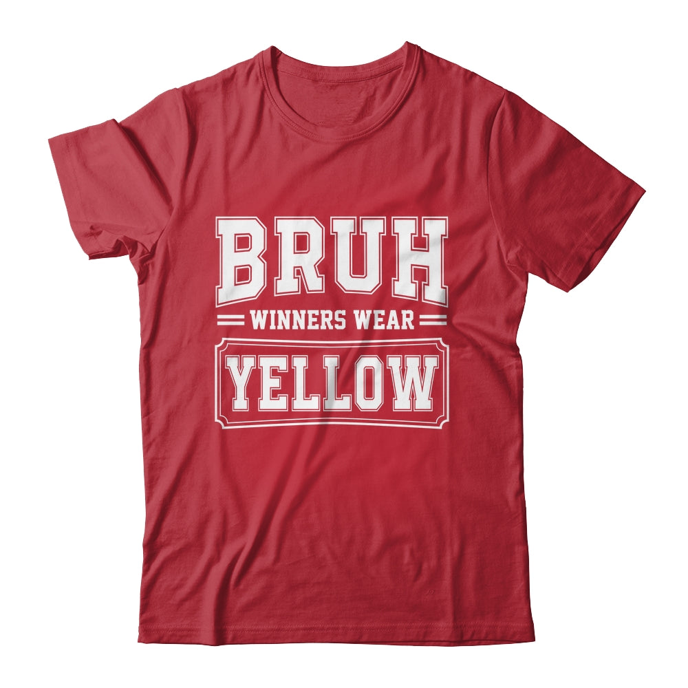 Yellow Field Day Team Spirit Bruh Winners Wear Yellow Shirt & Hoodie | siriusteestore