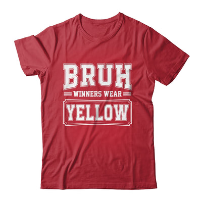 Yellow Field Day Team Spirit Bruh Winners Wear Yellow Shirt & Hoodie | siriusteestore