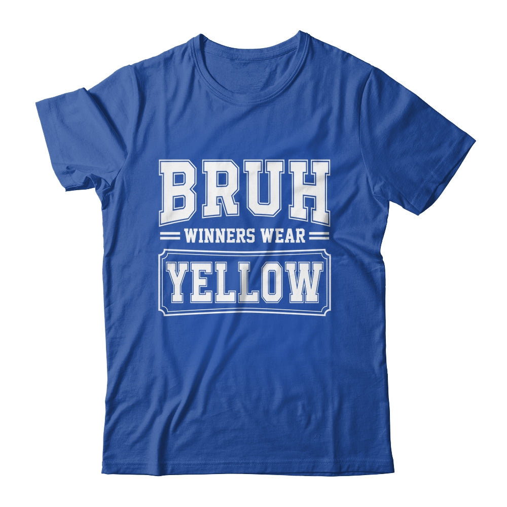 Yellow Field Day Team Spirit Bruh Winners Wear Yellow Shirt & Hoodie | siriusteestore