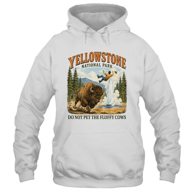 Yellowstone Do Not Pet The Fluffy Cows Vintage Bison Funny Shirt & Tank Top | siriusteestore