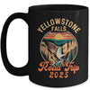 Yellowstone Falls Road Trip 2025 Summer Vacation Family Mug | siriusteestore