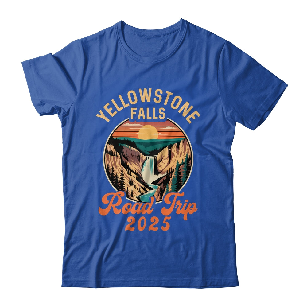 Yellowstone Falls Road Trip 2025 Summer Vacation Family Shirt & Tank Top | siriusteestore