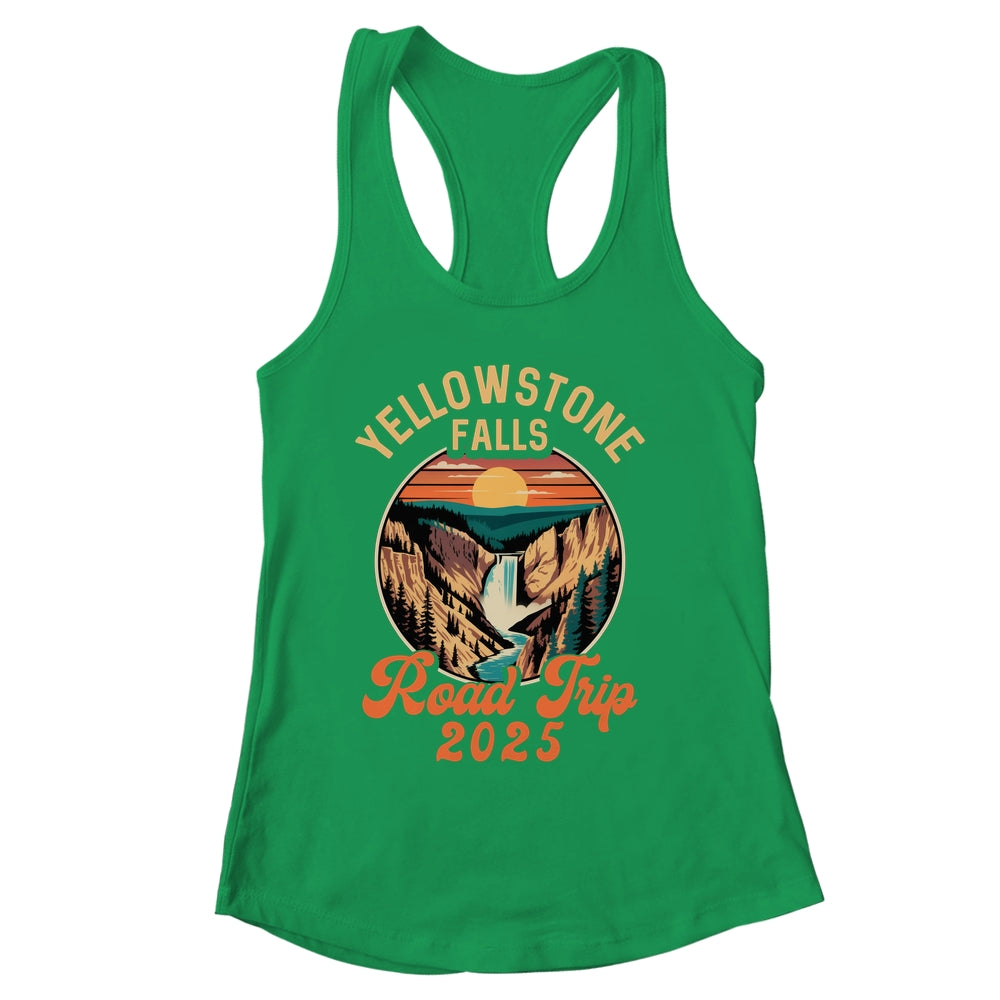 Yellowstone Falls Road Trip 2025 Summer Vacation Family Shirt & Tank Top | siriusteestore