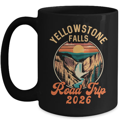Yellowstone Falls Road Trip 2026 Summer Vacation Family Mug | siriusteestore