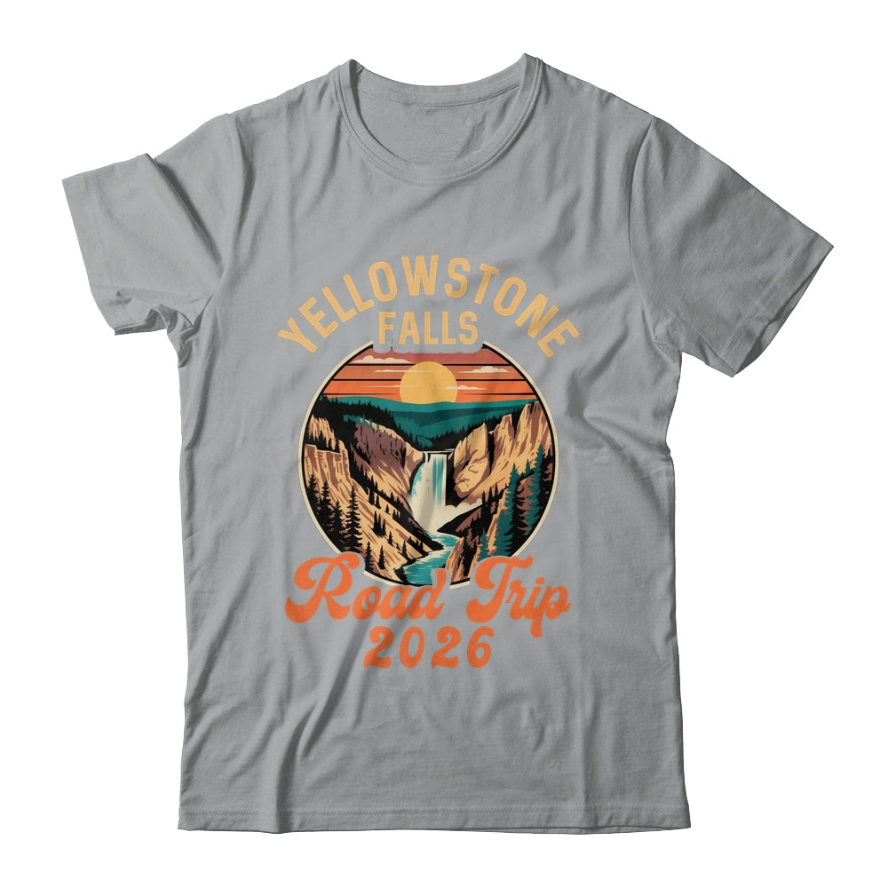 Yellowstone Falls Road Trip 2026 Summer Vacation Family Shirt & Tank Top | siriusteestore