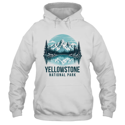 Yellowstone National Park Retro Mountain Lake Outdoor Hiking Shirt & Tank Top | siriusteestore