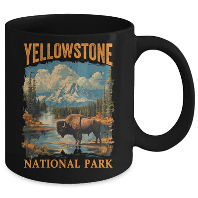 Yellowstone National Park Vintage Hiking Camping Mug | siriusteestore