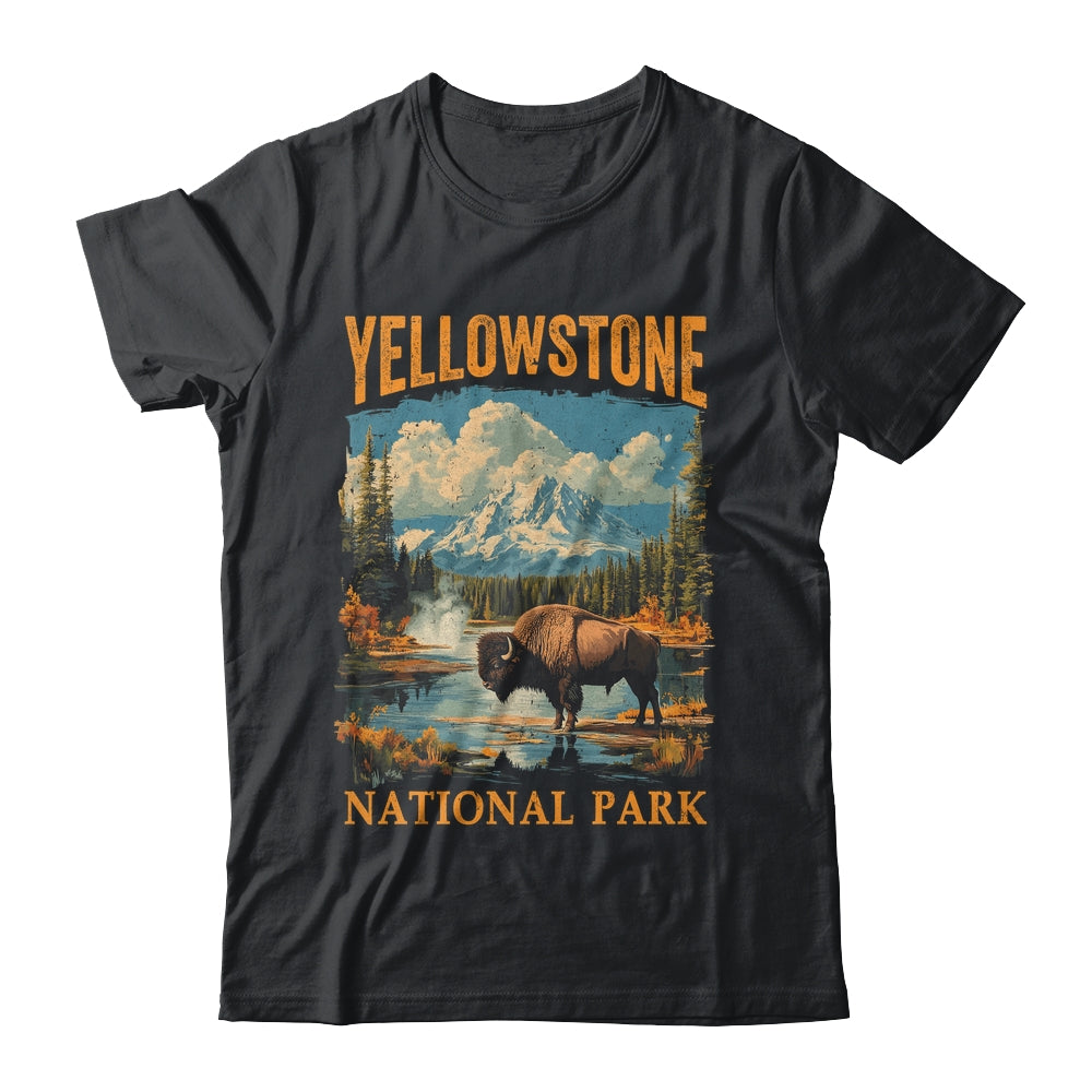 Yellowstone National Park Vintage Hiking Camping Shirt & Hoodie | siriusteestore