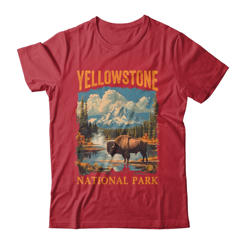 Yellowstone National Park Vintage Hiking Camping Shirt & Hoodie | siriusteestore