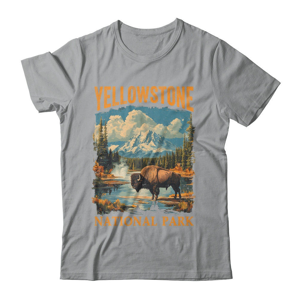 Yellowstone National Park Vintage Hiking Camping Shirt & Hoodie | siriusteestore