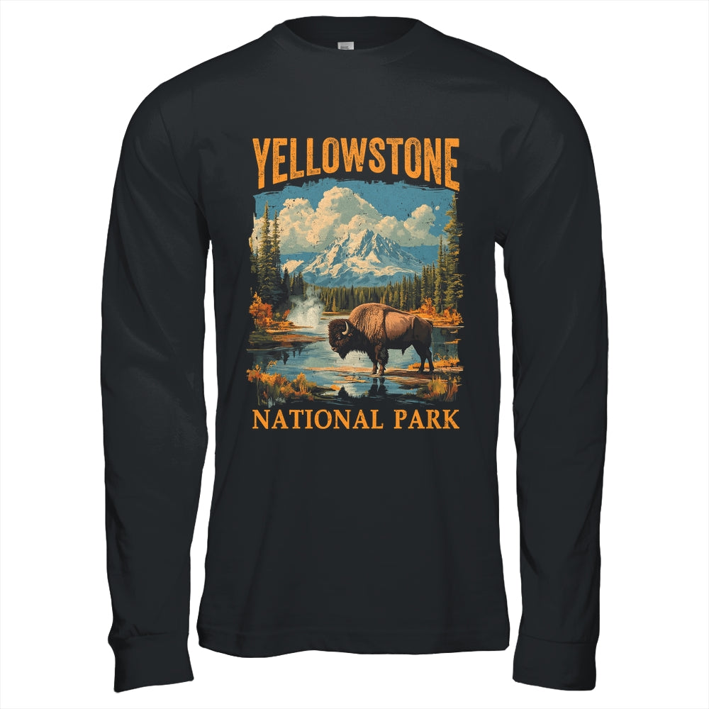 Yellowstone National Park Vintage Hiking Camping Shirt & Hoodie | siriusteestore