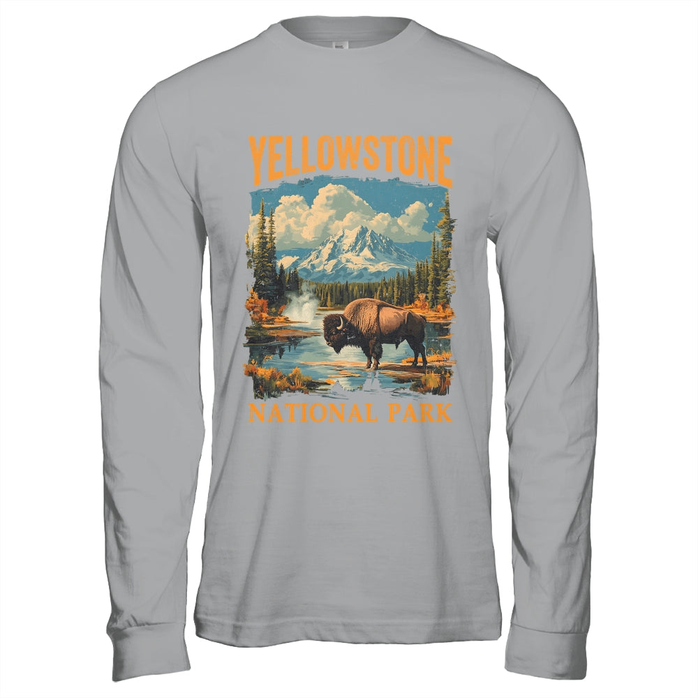 Yellowstone National Park Vintage Hiking Camping Shirt & Hoodie | siriusteestore