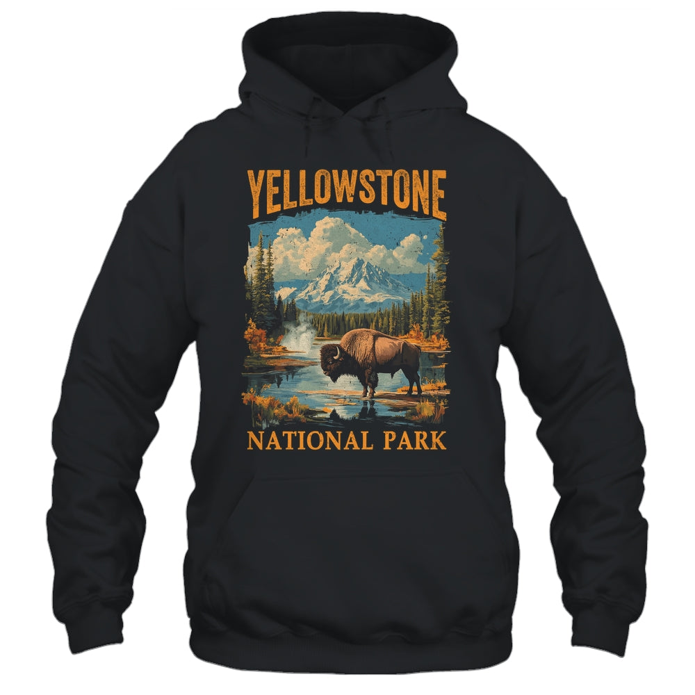 Yellowstone National Park Vintage Hiking Camping Shirt & Hoodie | siriusteestore