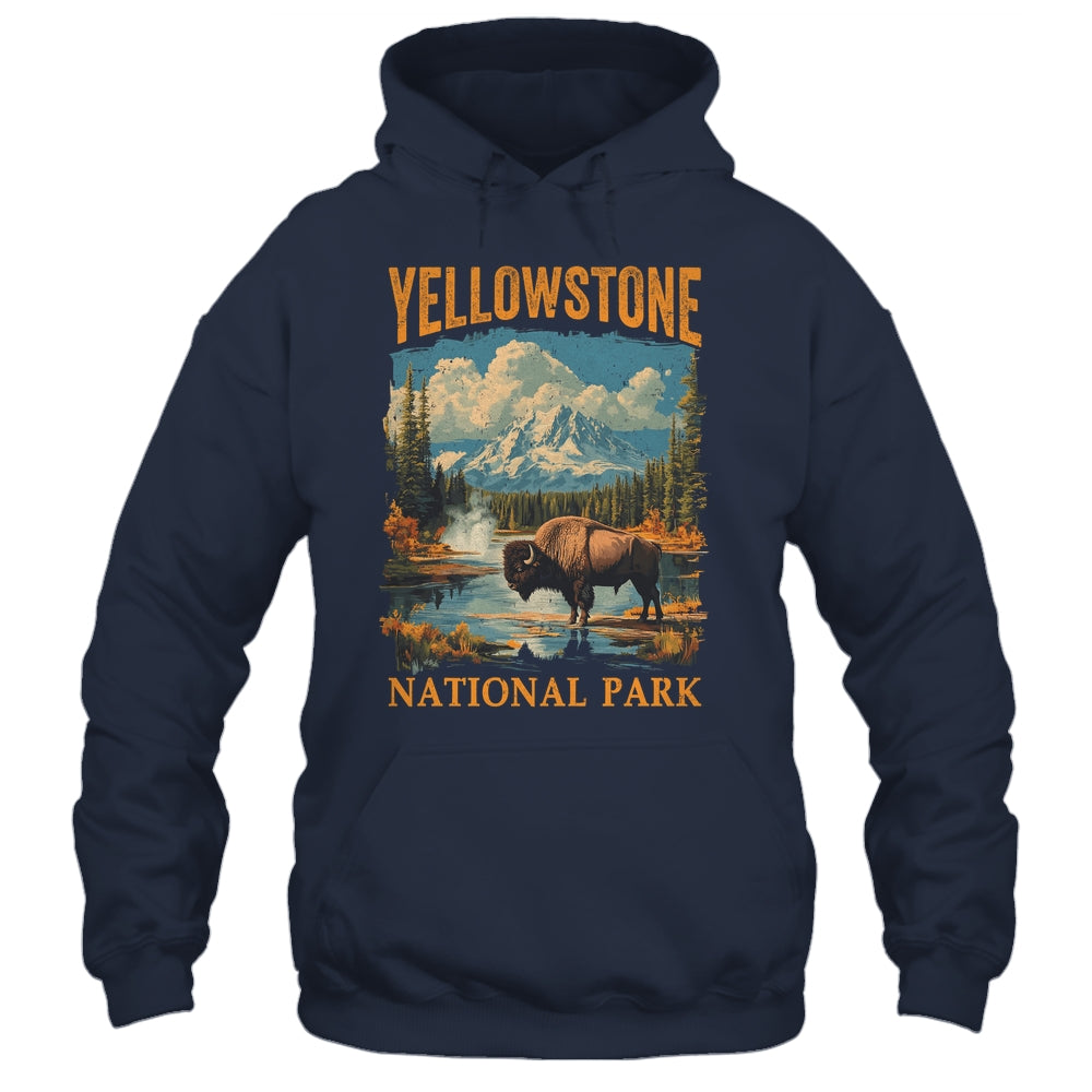 Yellowstone National Park Vintage Hiking Camping Shirt & Hoodie | siriusteestore