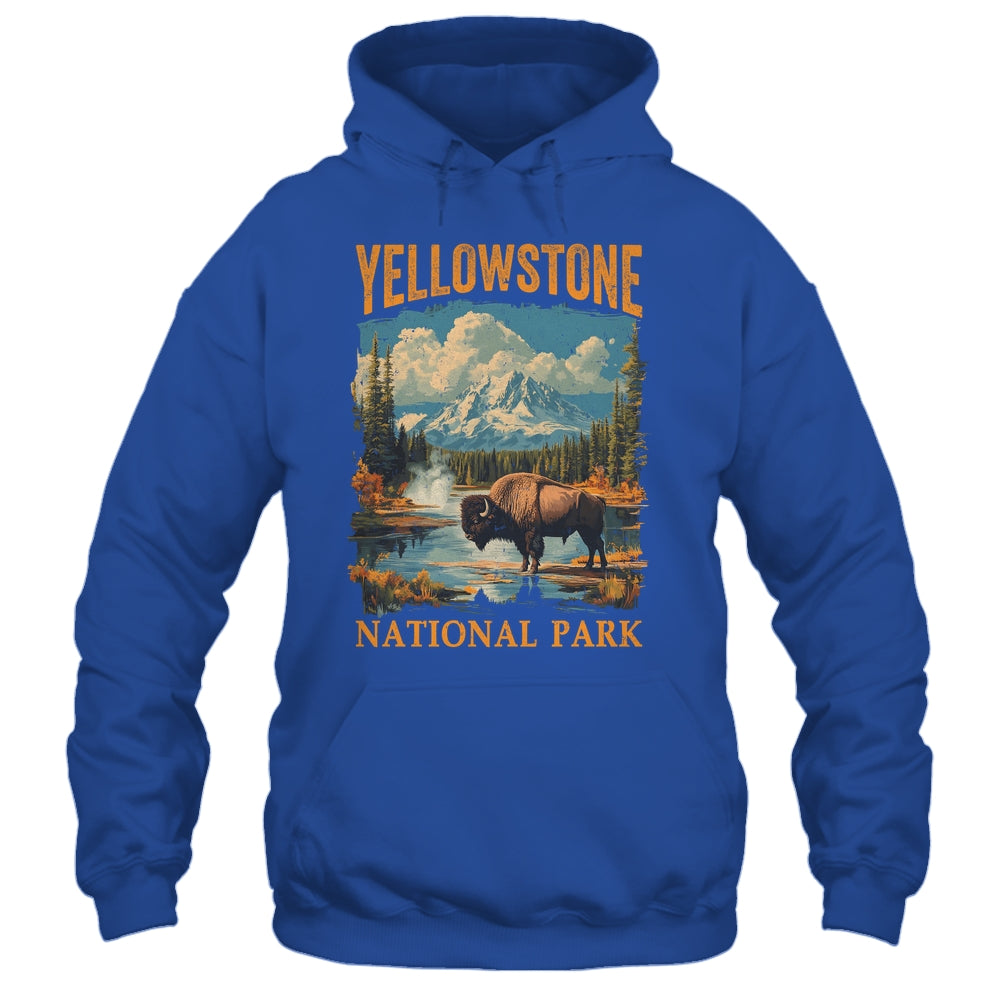 Yellowstone National Park Vintage Hiking Camping Shirt & Hoodie | siriusteestore