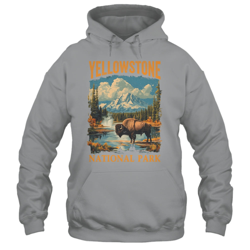 Yellowstone National Park Vintage Hiking Camping Shirt & Hoodie | siriusteestore