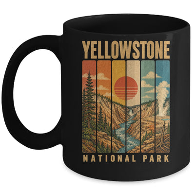 Yellowstone National Park Wyoming Usa Outdoor Vintage Hiking Mug | siriusteestore