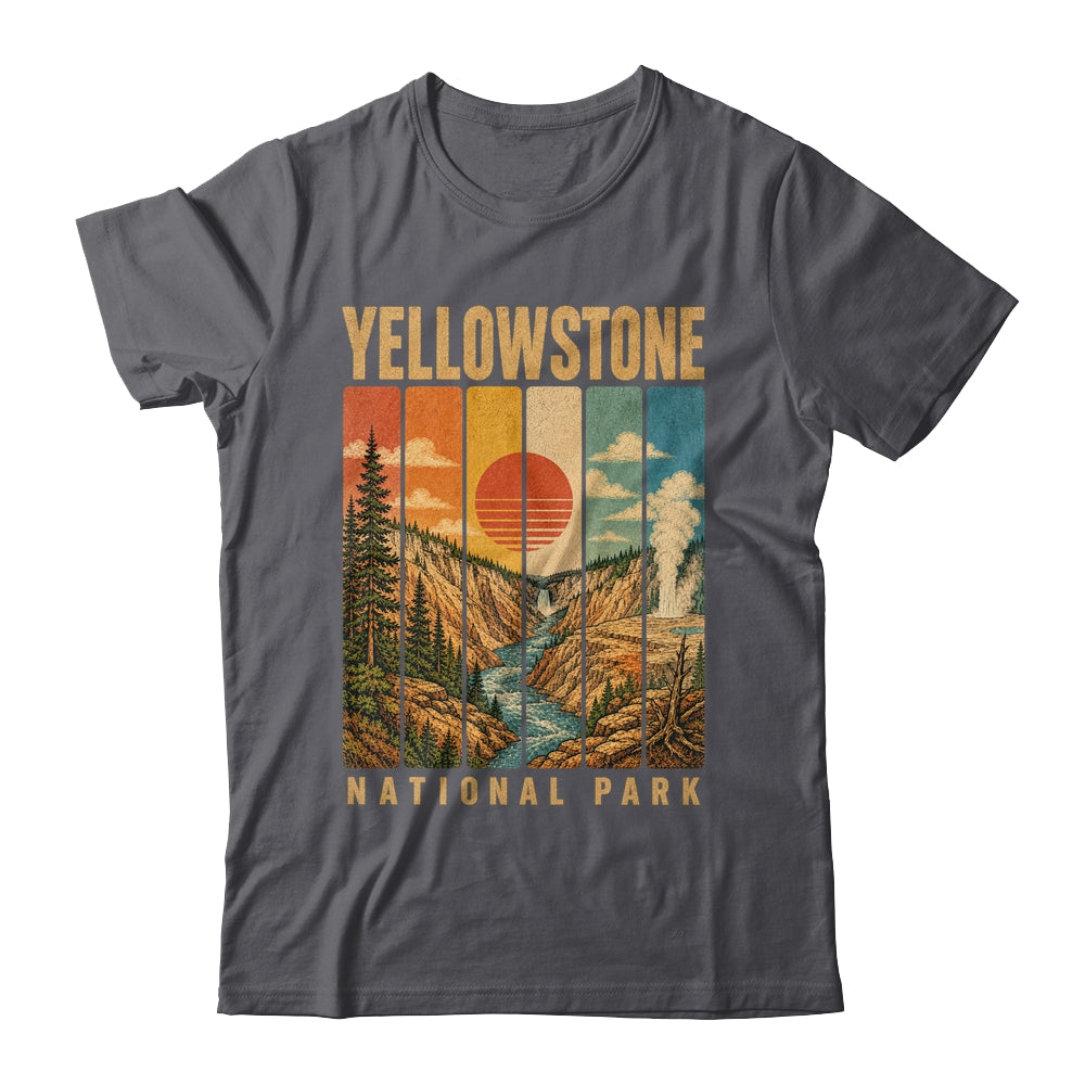 Yellowstone National Park Wyoming Usa Outdoor Vintage Hiking Shirt & Tank Top | siriusteestore