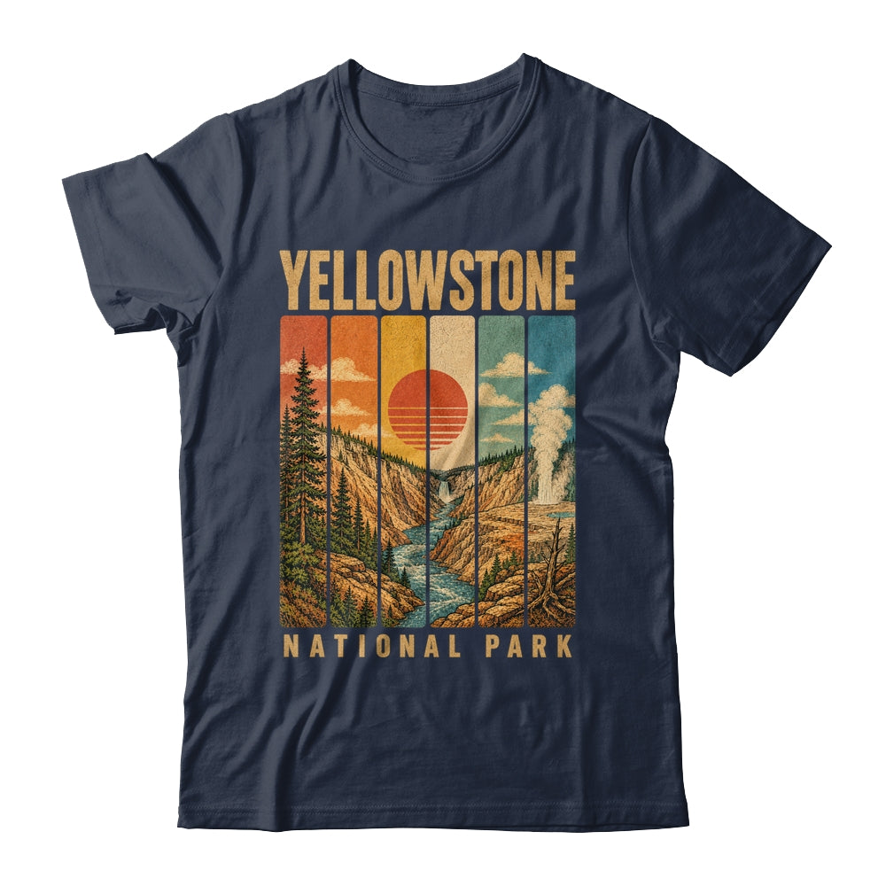 Yellowstone National Park Wyoming Usa Outdoor Vintage Hiking Shirt & Tank Top | siriusteestore