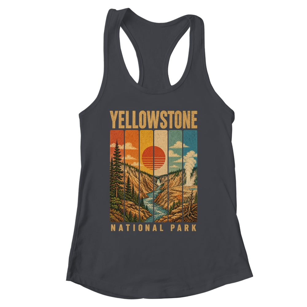 Yellowstone National Park Wyoming Usa Outdoor Vintage Hiking Shirt & Tank Top | siriusteestore