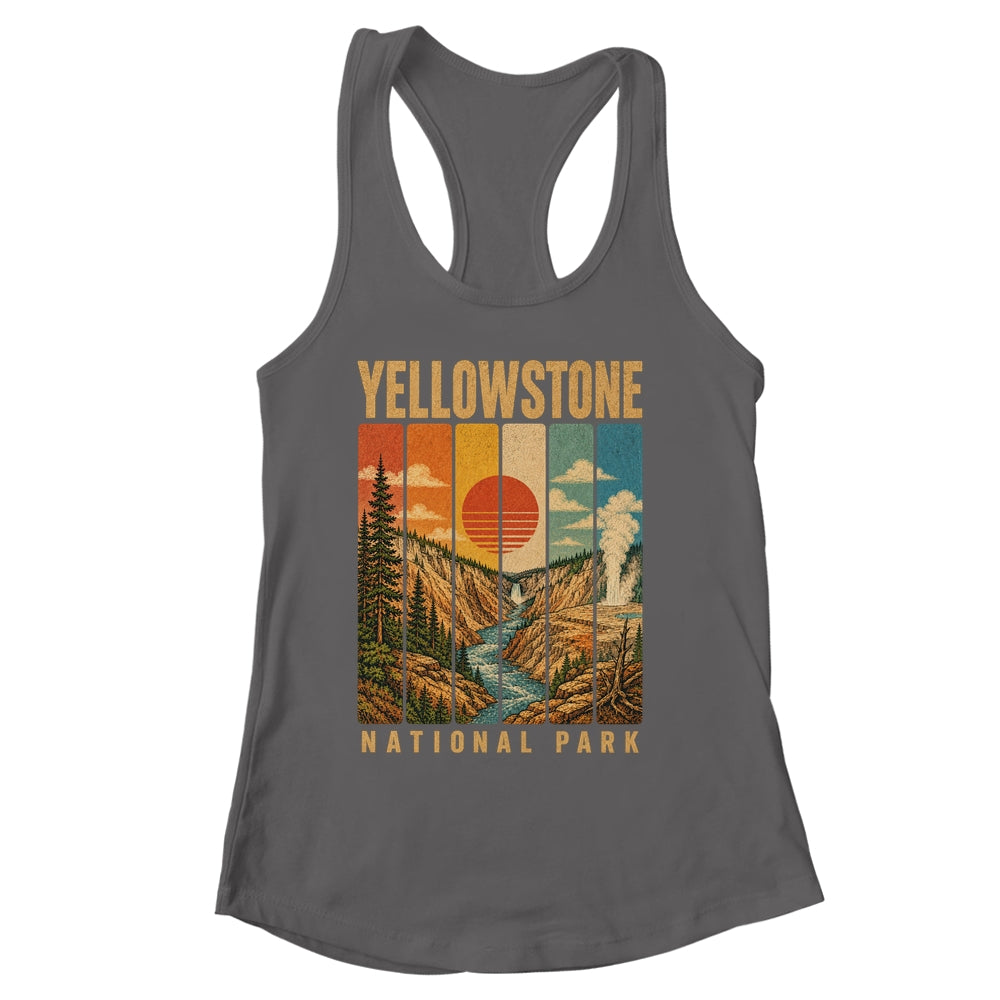 Yellowstone National Park Wyoming Usa Outdoor Vintage Hiking Shirt & Tank Top | siriusteestore