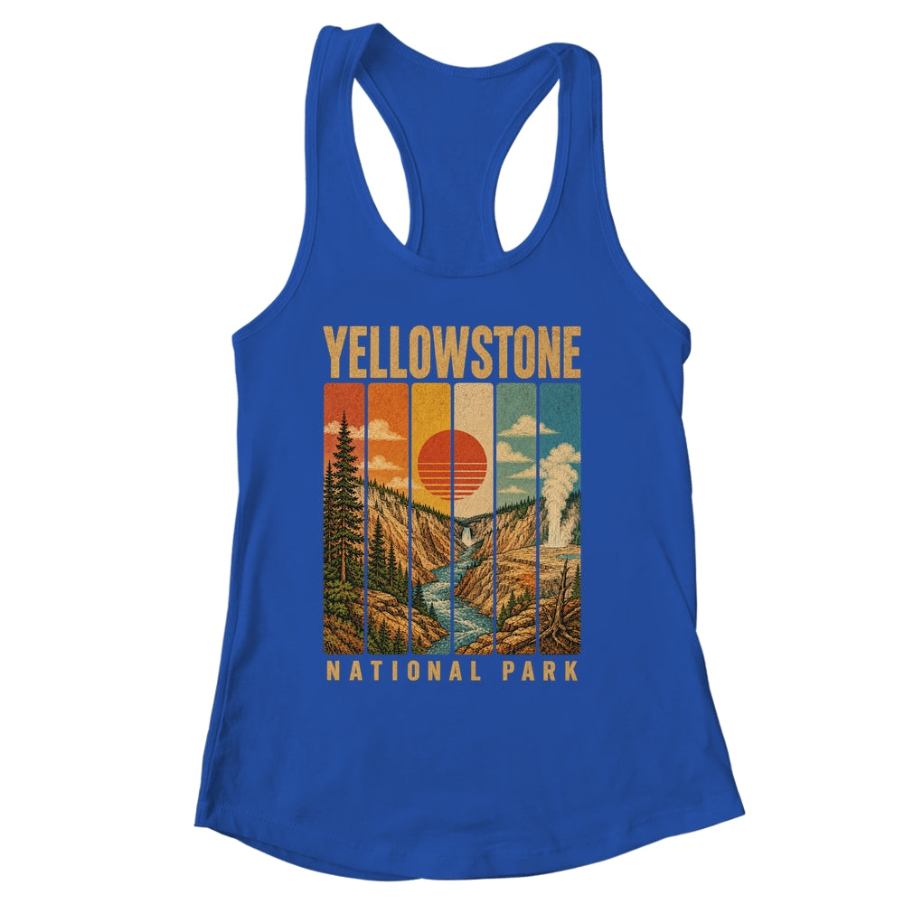 Yellowstone National Park Wyoming Usa Outdoor Vintage Hiking Shirt & Tank Top | siriusteestore