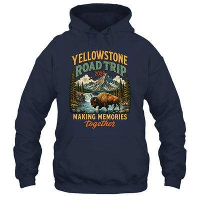Yellowstone Road Trip 2026 Bison Waterfall Family Memories Shirt & Tank Top | siriusteestore