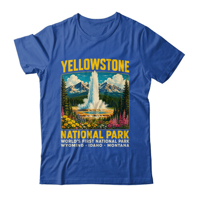 Yellowstone Road Trip 2026 National Park Retro Travel Art Shirt & Tank Top | siriusteestore