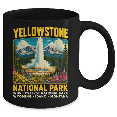 Yellowstone Road Trip 2026 National Park Retro Travel Art Mug | siriusteestore